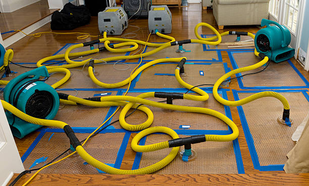 Professional Flood Damage Restoration technician working in Newberry Springs, CA